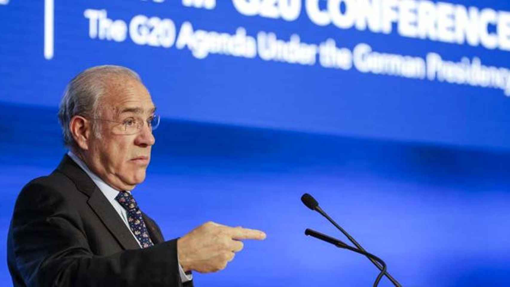 El secretario general de la OCDE, Ángel Gurría, la institución que ha mejorado las perspectivas económicas de España / EFE