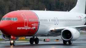 Un avión de Norwegian, compañía aérea de bajo coste que opera en España.