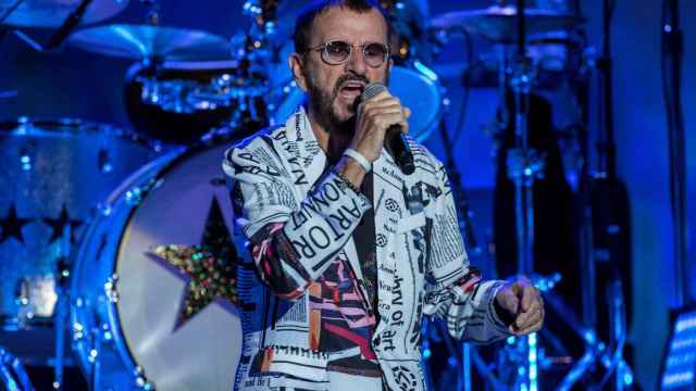 Una foto de Ringo Star en el concierto en el Palau Sant Jordi de este martes / EFE