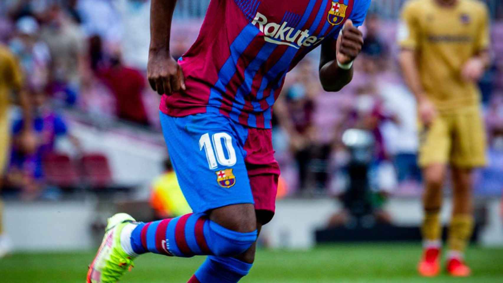 Ansu Fati sale al Camp Nou / FCB