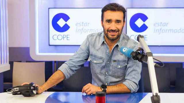 Juanma Castaño en los estudios de la Cope, en una imagen de archivo