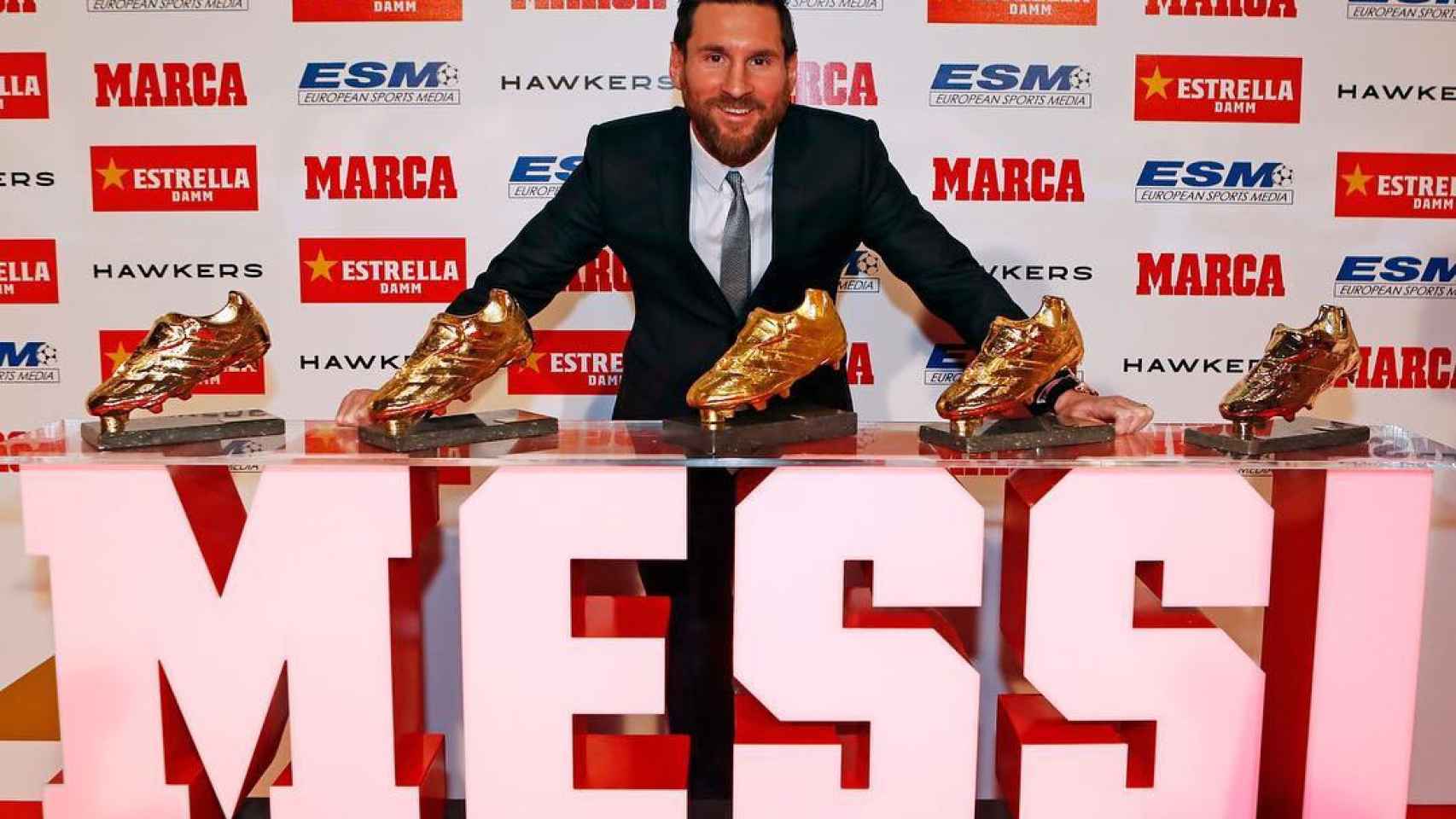 Leo Messi recoge su quinta bota de oro / INSTAGRAM