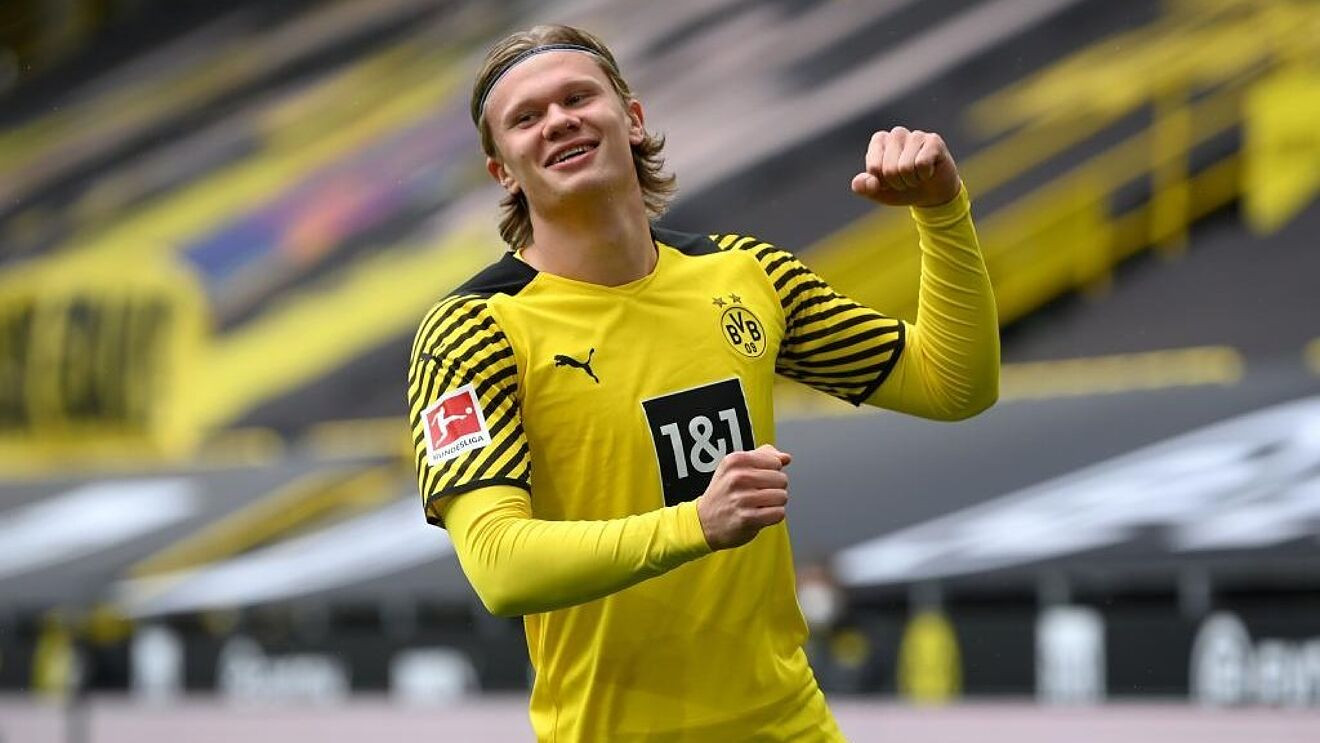 Haaland, celebrando un gol con el Borussia / EFE