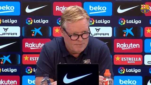 Ronald Koeman hace un comunicado oficial sin preguntas en la rueda de prensa del Cádiz-Barça / REDES