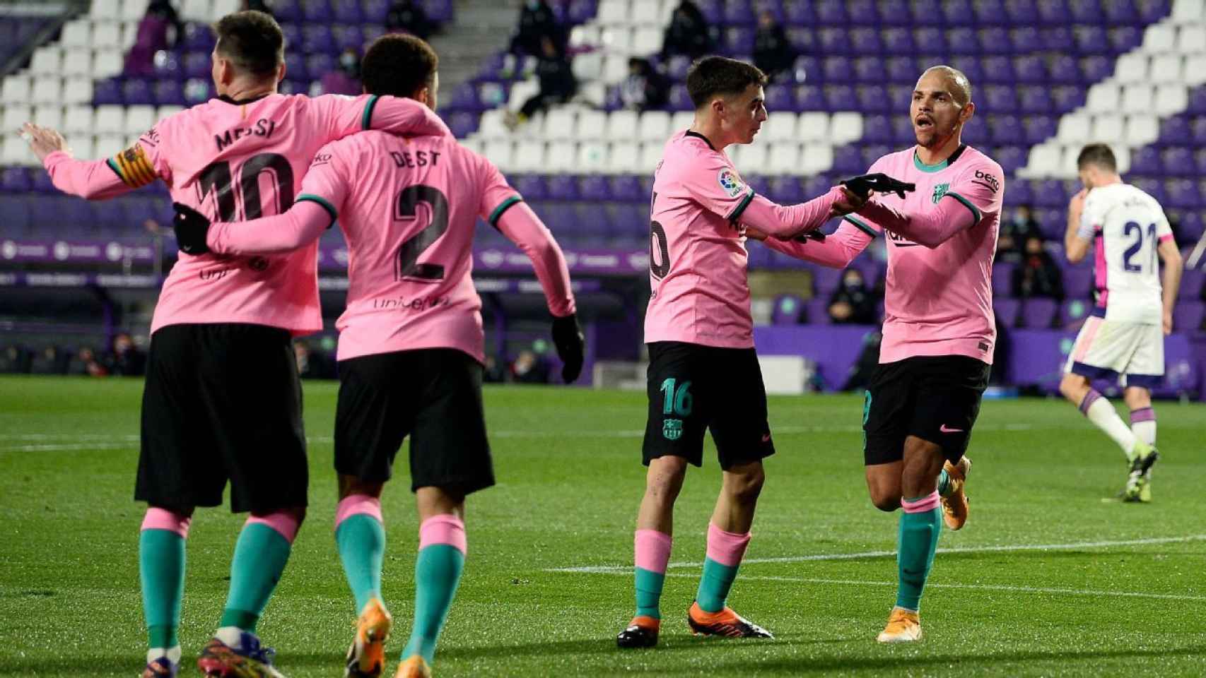 Braithwaite, celebrando su gol ante el Valladolid | EFE