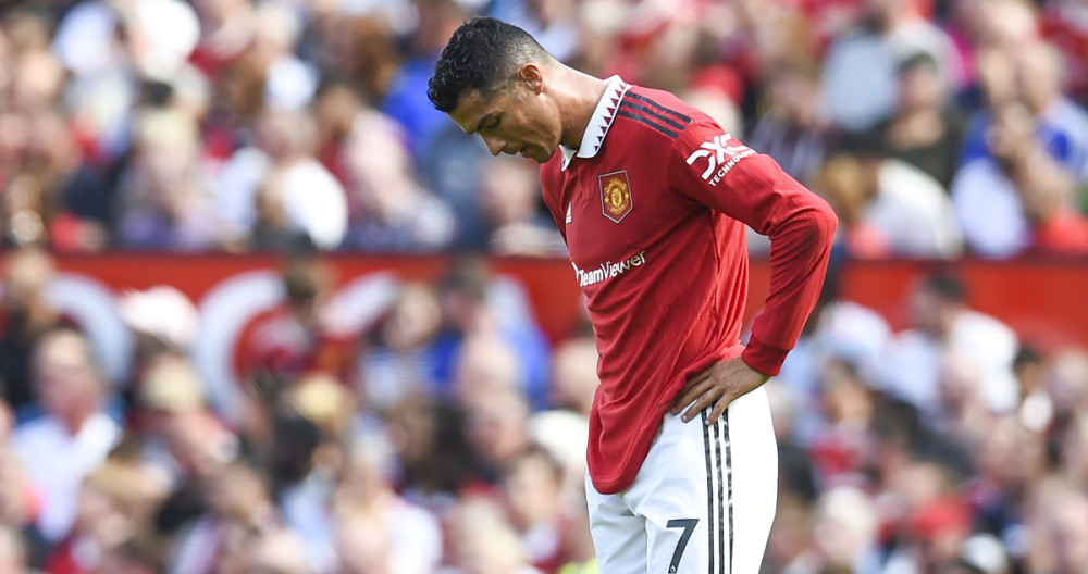 Cristiano Ronaldo, cabizbajo tras fallar una ocasión con el Manchester United / EFE