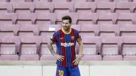 Leo Messi en un partido con el Barcelona / EFE