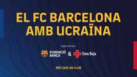 El Barça muestra su apoyo a Ucrania / FCB