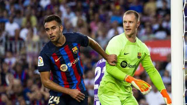 Éric García y Ter Stegen, durante la goleada del Barça contra el Real Valladolid / FCB