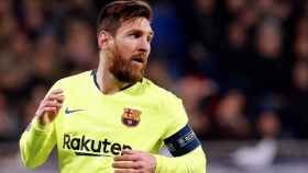 Una foto de Leo Messi durante un partido del Barça / EFE
