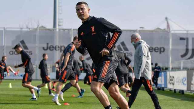 Cristiano Ronaldo en un entrenamiento con la Juventus / REDES