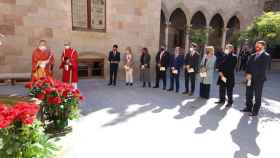 Los 'consellers' de JxCat y Artur Mas, en la misa de Sant Jordi en la Generalitat / @govern (TWITTER)