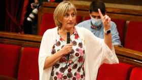 Alba Vergés, consejera catalana de Salud, durante una intervención en el Parlamento catalán / EFE