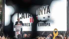 El presidente de la Generalitat, Quim Torra, en un acto de campaña de Junts per Catalunya / JXCAT