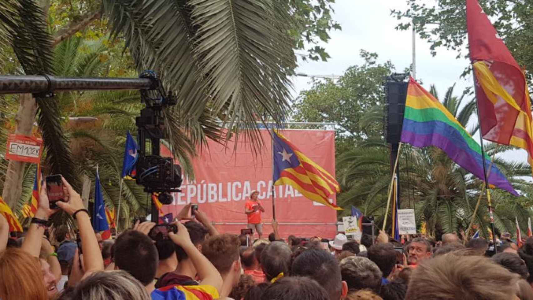 Toni Albà, en la manifestación independentista de la ANC de la Diada en Cataluña / CG