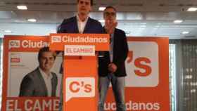 El presidente de C's, Albert Rivera, en rueda de prensa en la sede de su partido en Madrid