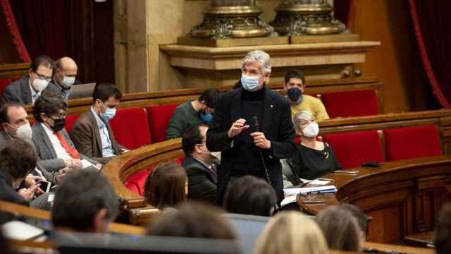 El consejero catalán de Salud, Josep Maria Argimon, en el Parlamento catalán / EP