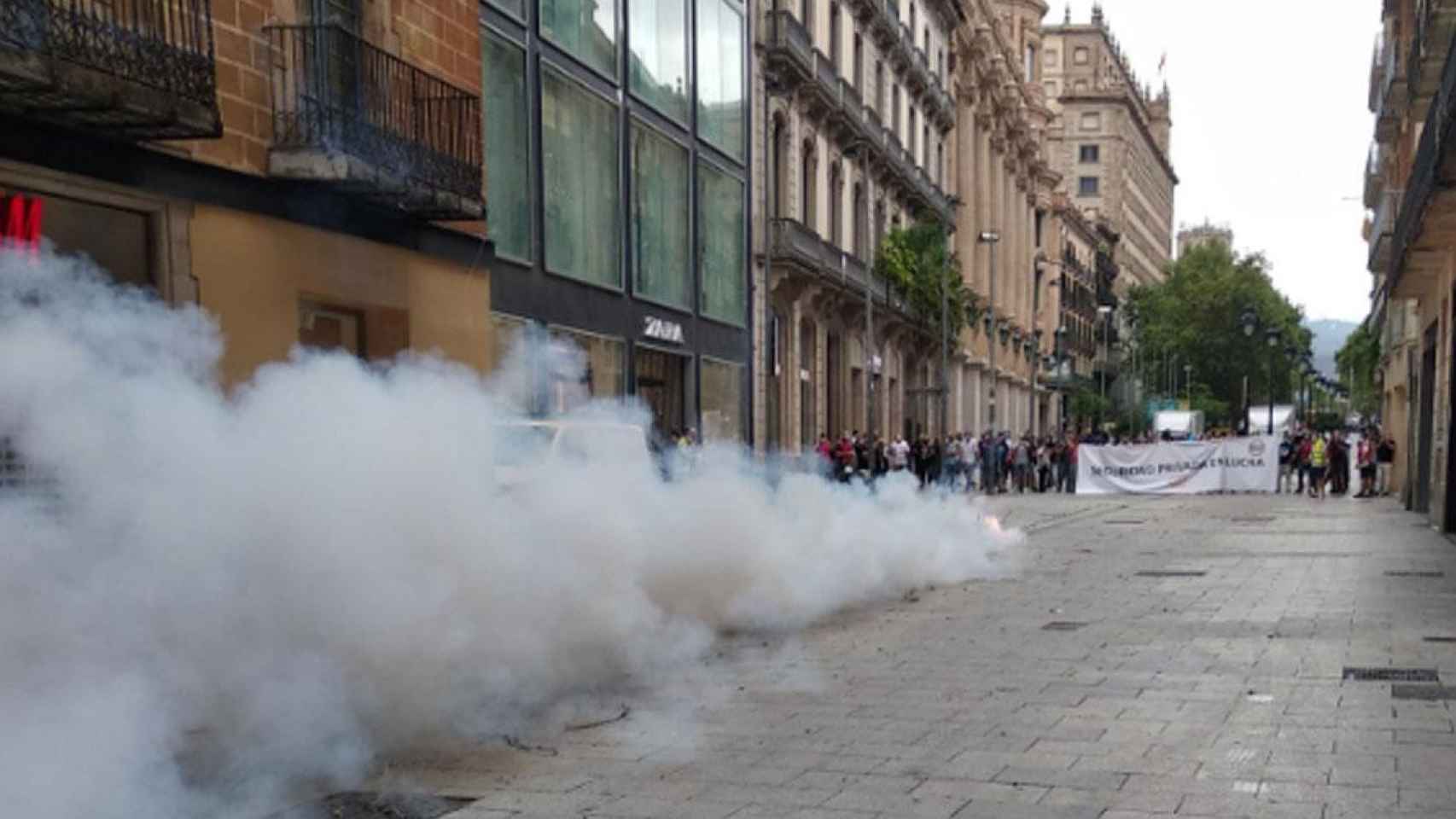 Protesta de vigilantes de seguridad en Barcelona / CEDIDA