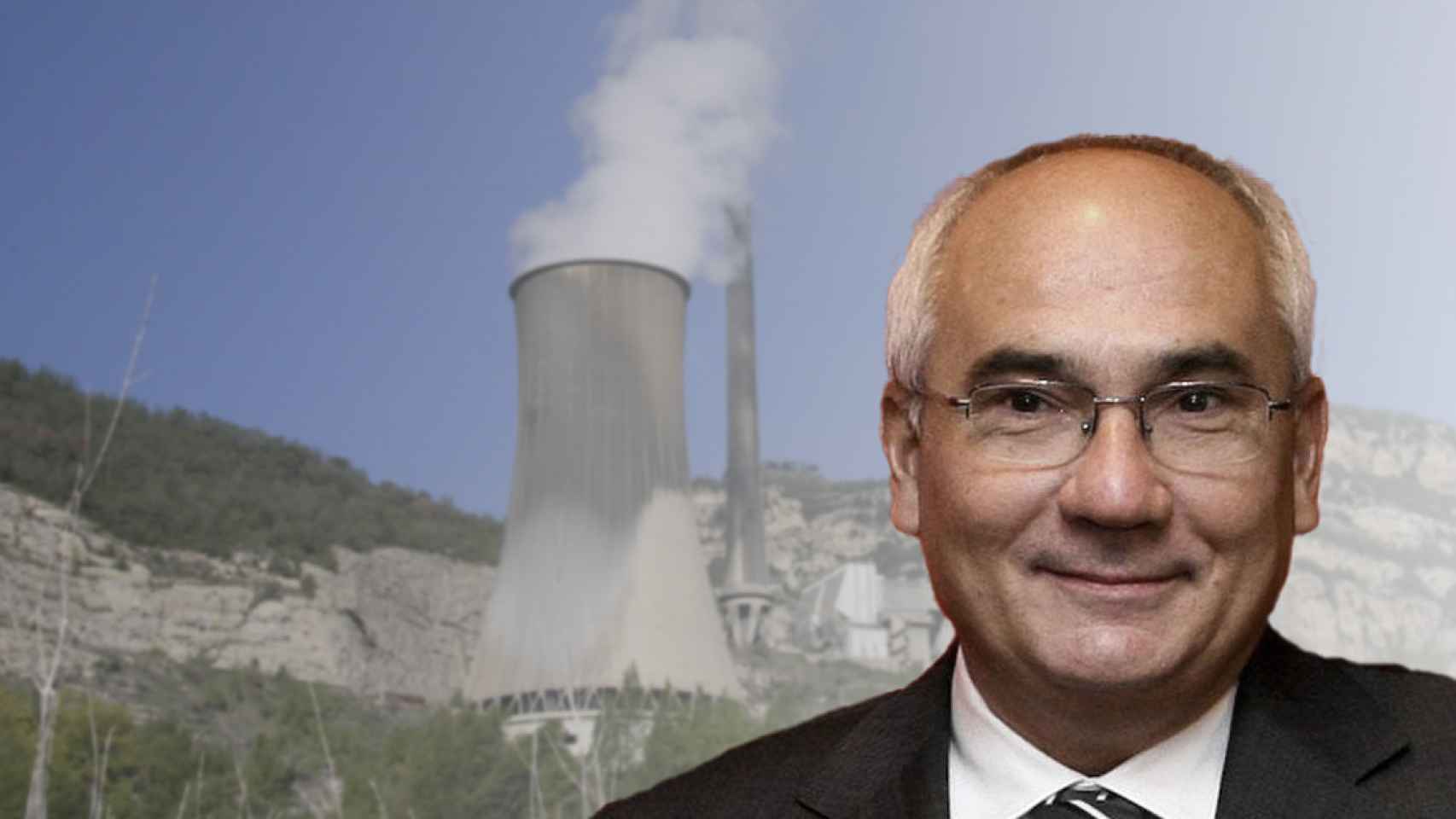 El exdirector general de CatalunyaCaixa, Adolf Todó, se involucra en la operación para remodelar la térmica de Cercs / FOTOMONTAJE CG