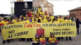 En 2014 se produjeron numerosas protestas en Palencia con motivo del cierre de la fábrica de Cola Cao / EFE