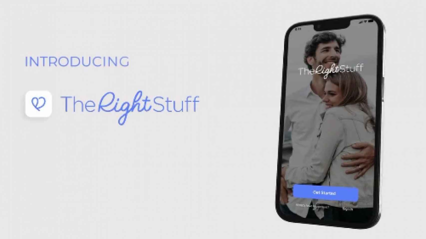 Promoción de la app 'The Right Stuff'
