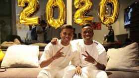 Rodrygo y Vinicius dieron la bienvenida al 2020 / REDES