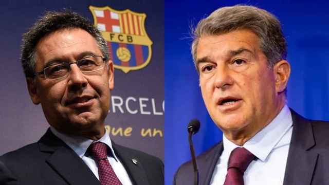 Bartomeu y Laporta, en un fotomontaje / CULEMANIA