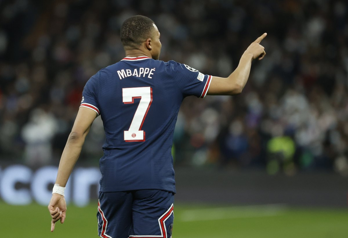 Kylian Mbappé, celebrando un gol marcado contra el Real Madrid / EFE