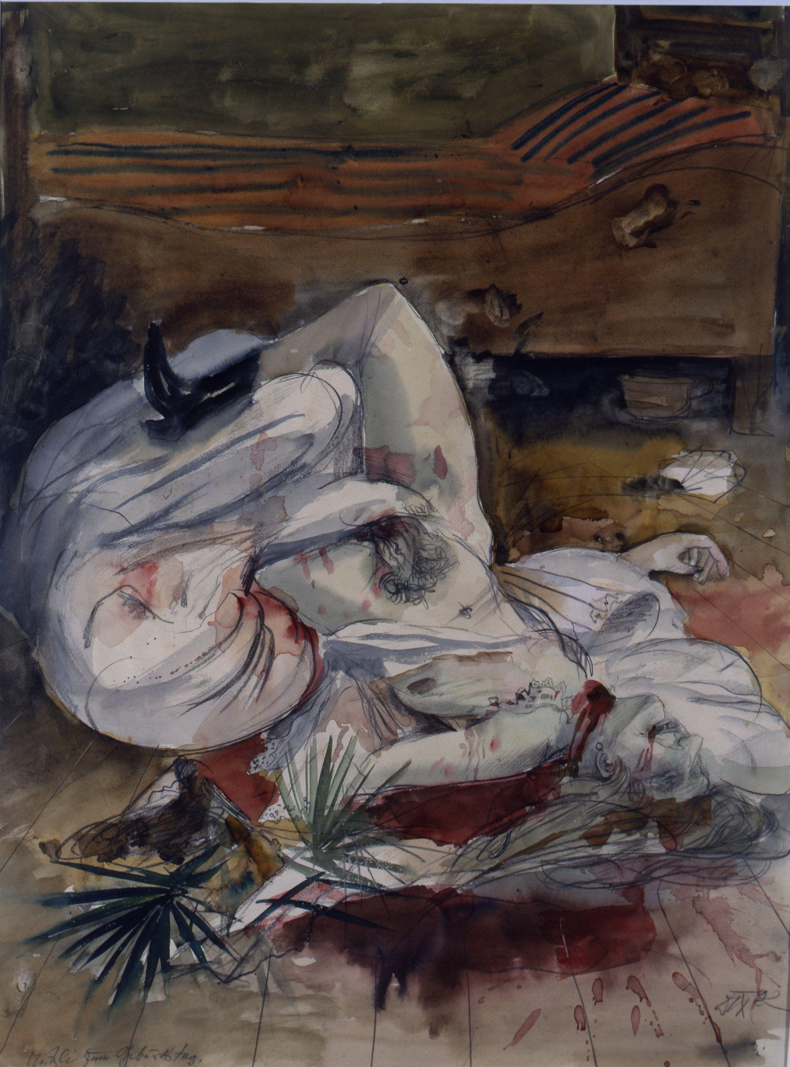 Sexo en la Europa de entreguerras, ‘Lusmord’ (1922) de Otto Dix, quien representó la violencia sufrida por prostituras. IVAM