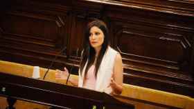 La líder catalana de Ciudadanos, Lorena Roldán, en el Parlament / CG