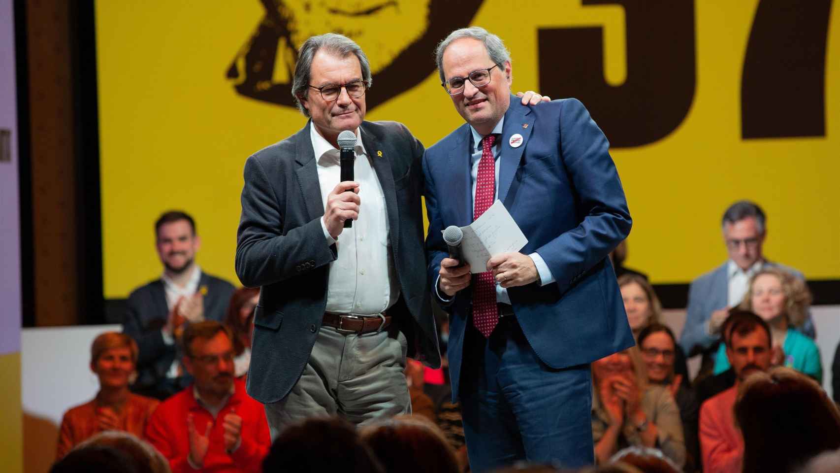 El expresidente de la Generalitat, Artur Mas, y su sucesor Quim Torra / EUROPA PRESS