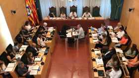 El pleno municipal de Badalona en el que se ha aprobado el cartapacio municipal / PSC
