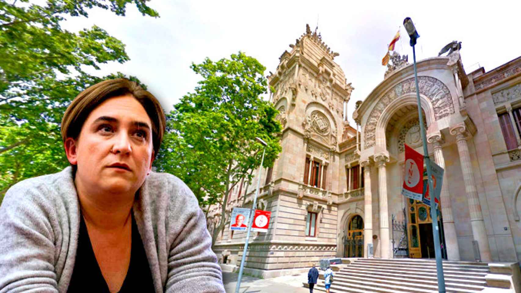 Ada Colau ante el Tribunal Superior de Justicia de Cataluña / FOTOMONTAJE DE CG