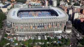 Estadio del Real Madrid, junto al Paseo de la Castellana.