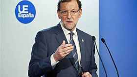 El presidente del Gobierno, Mariano Rajoy, este viernes, en Bruselas
