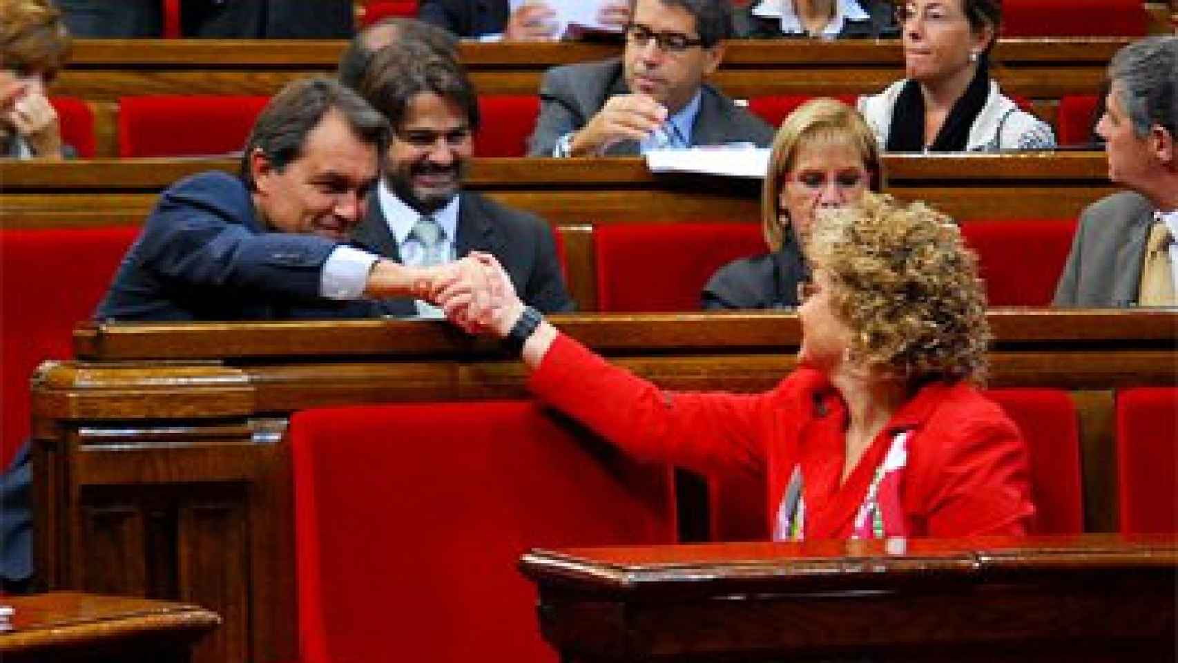 Marina Geli, en el Parlamento autonómico, en su época de consejera de Sanidad