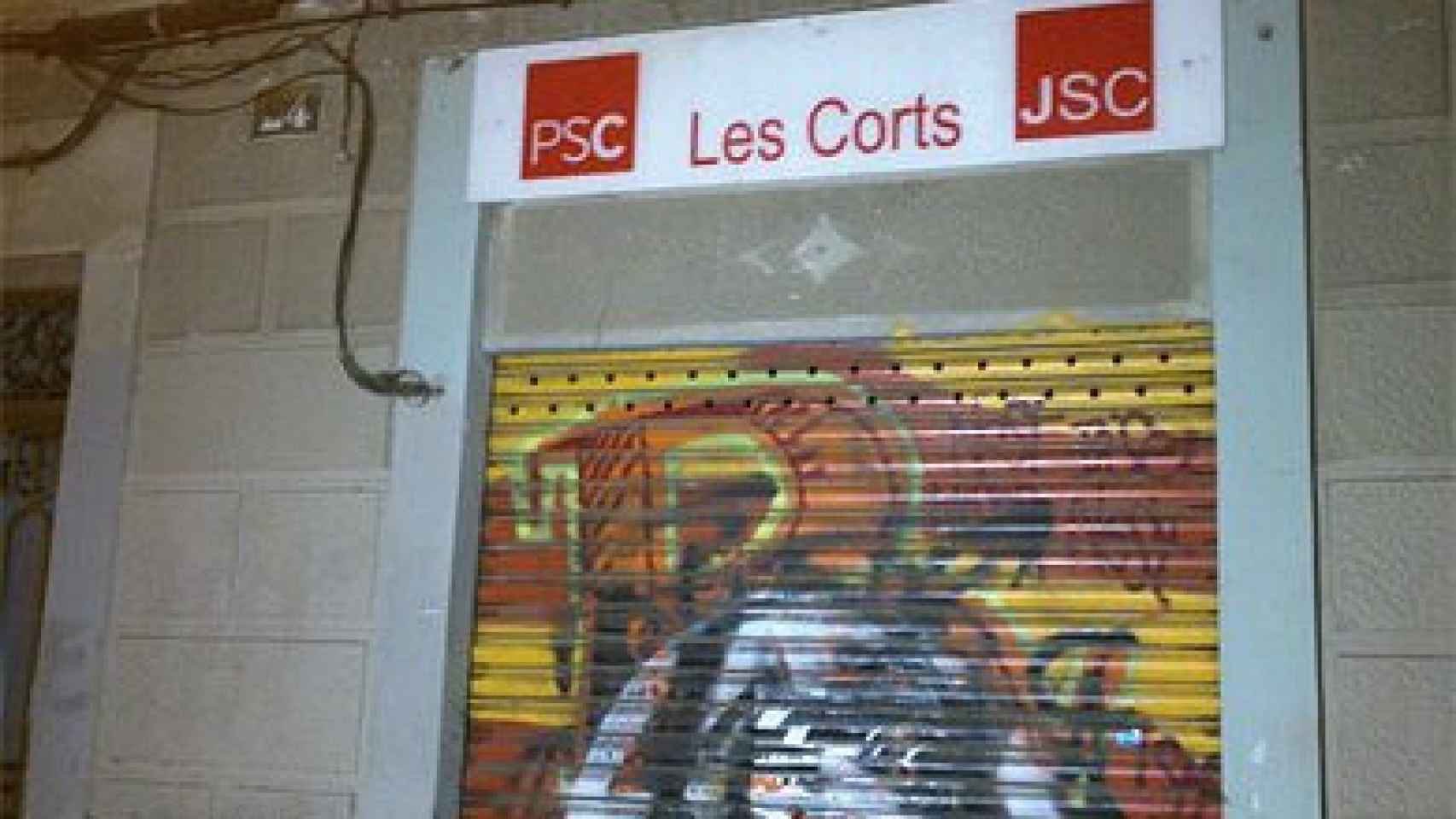 Sede del PSC de Les Corts, en Barcelona