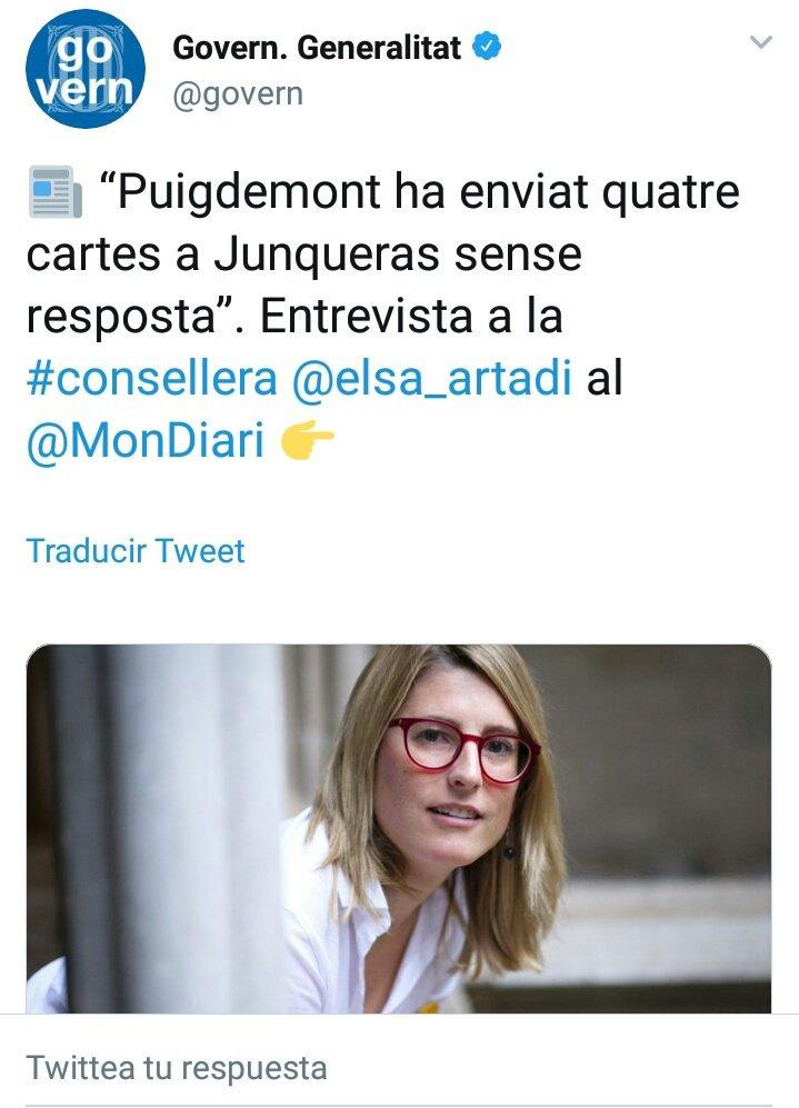 La Generalitat, haciendo un uso partidista de sus redes sociales