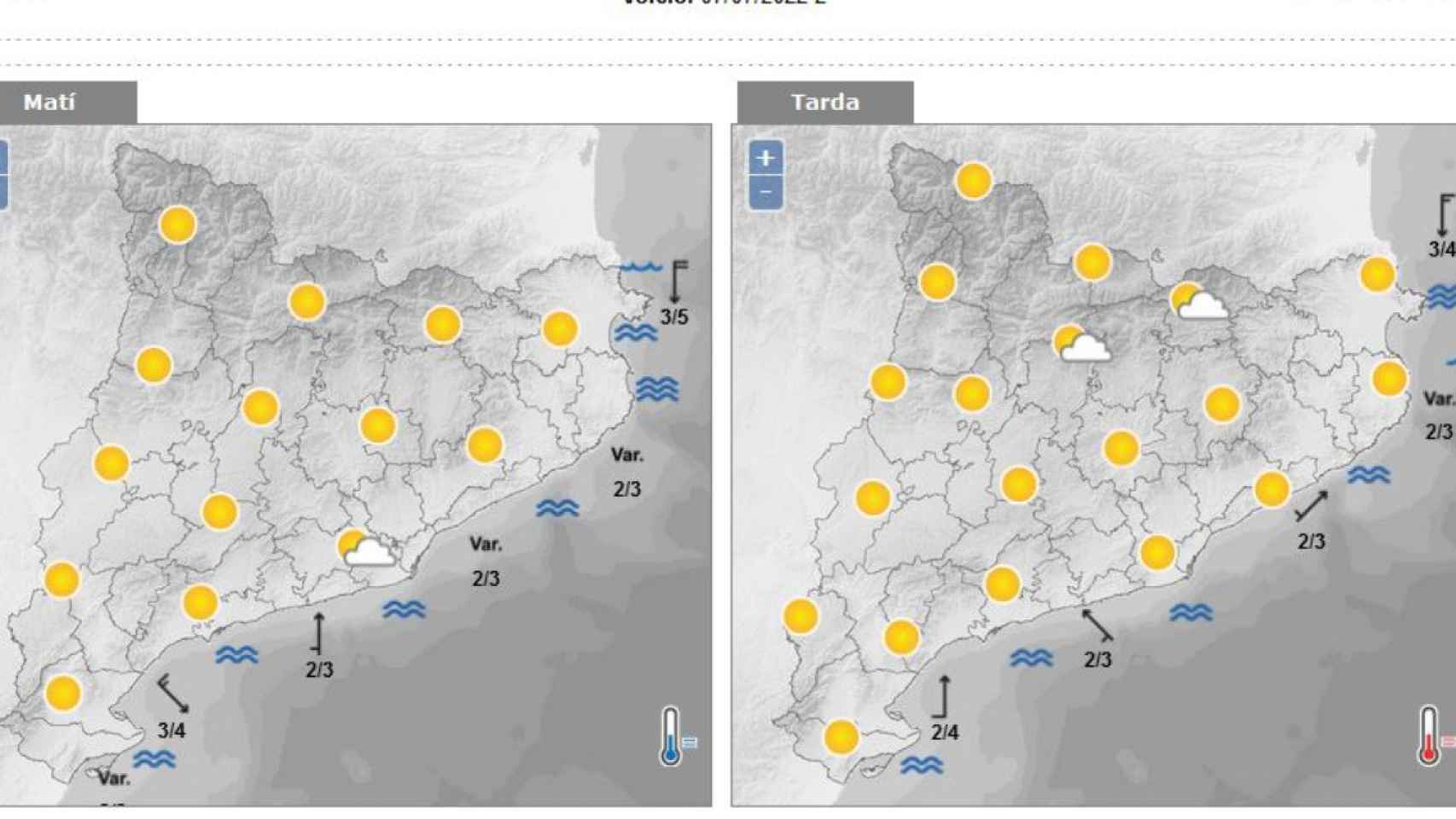 Cataluña espera días sin lluvia y con ambiente cálido