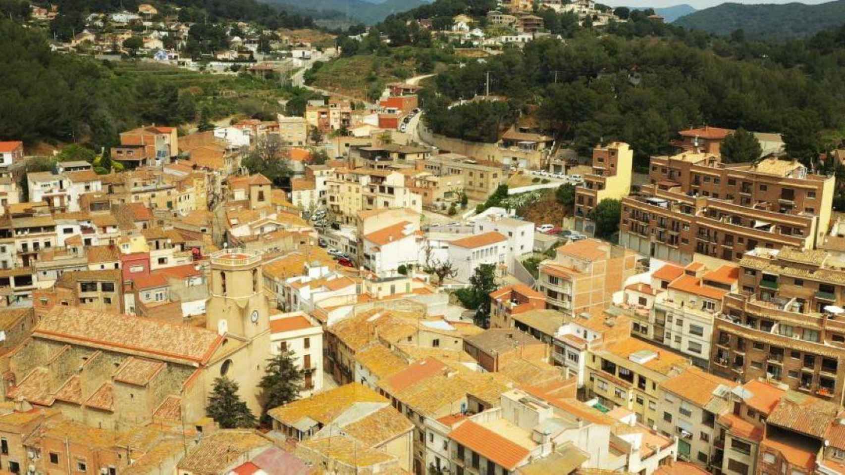 Vista aérea del municipio de Riudecols / AYUNTAMIENTO