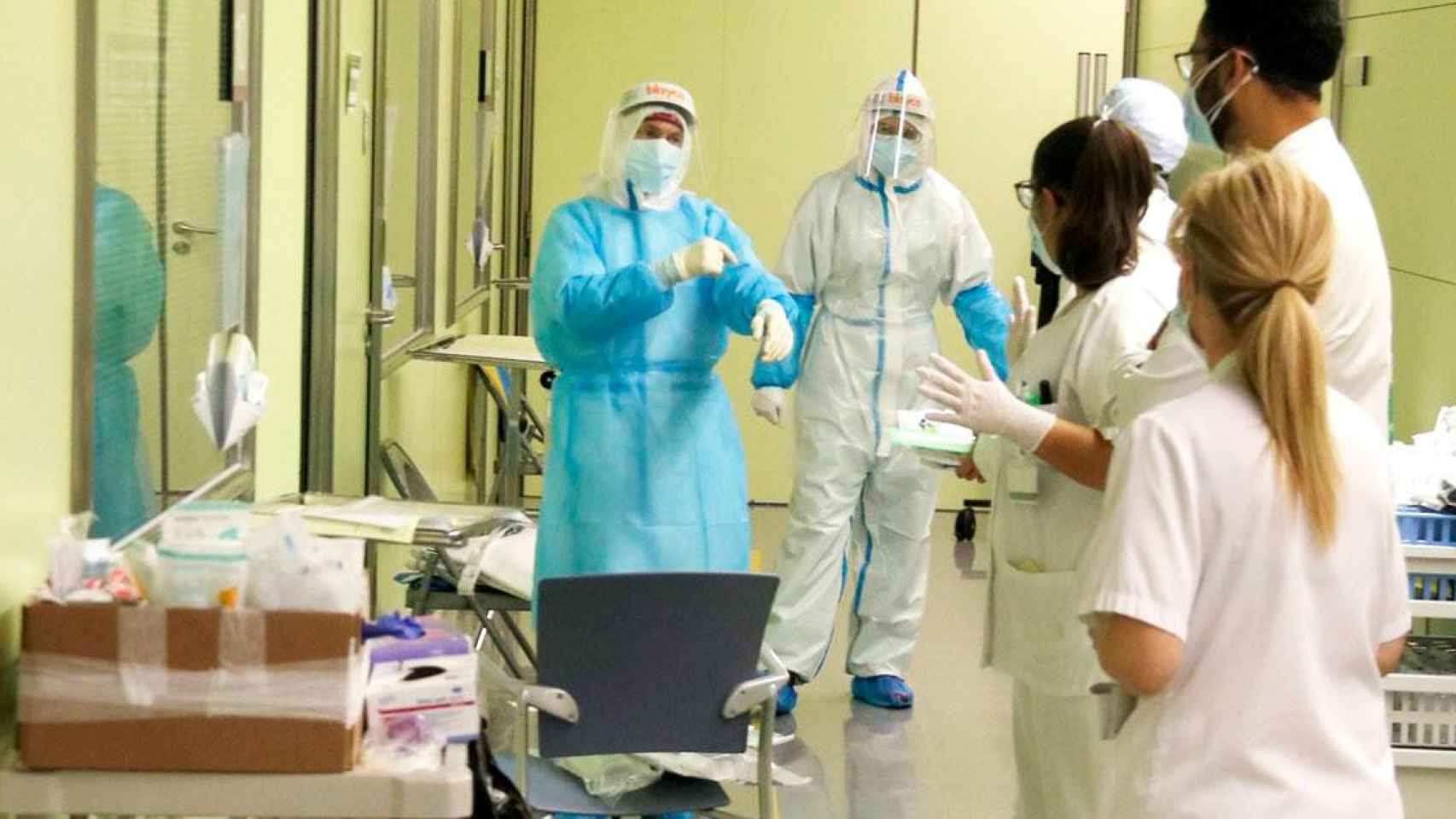 La UCI del Hospital de Mataró, parte del Consorci Sanitari del Maresme (CSdM), en plena pandemia / EFE