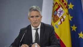 El ministro de Interior, Fernando Grande Marlaska, anunciando las nuevas normas de tráfico / EUROPA PRESS