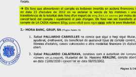 Fragmento del informe policial andorrano en el que aparece el padre Rafael Pallardo / CG
