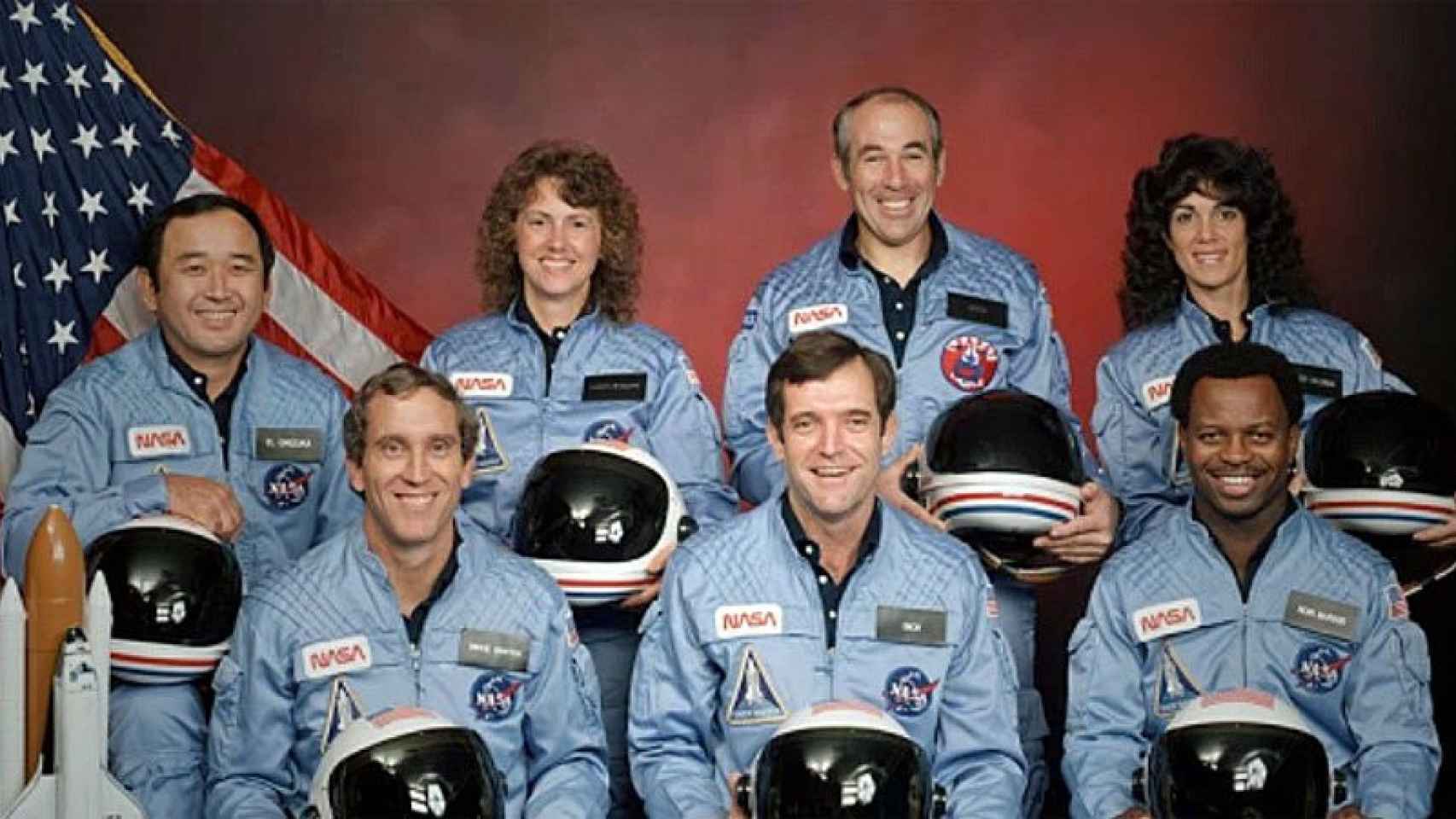 La última tripulación del Challenger, fallecida en el accidente del 28 de enero de 1986 / NASA