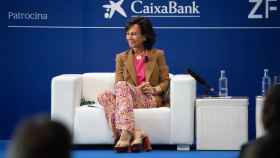 Ana Botín, presidenta de Santander, en su reciente intervención en el Círculo de Economía / EP
