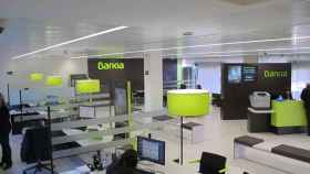 Interior de una oficina de Bankia, una de las entidades más expuestas a las hipotecas / EP