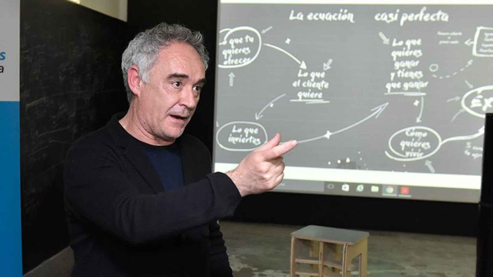 Ferran Adrià en la presentación de 'Mise en place'.