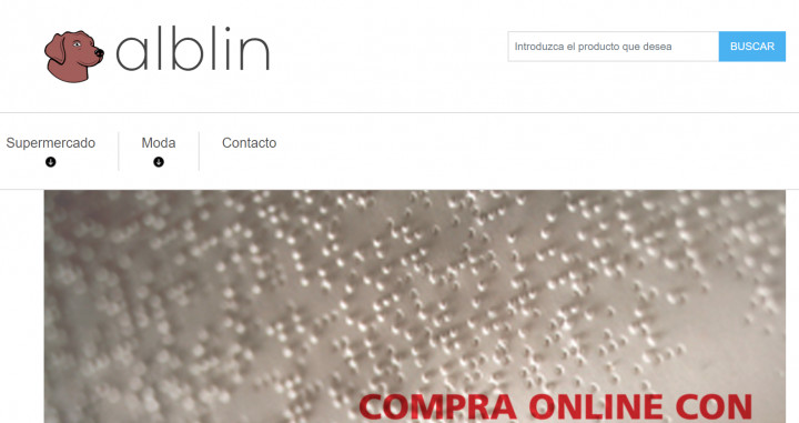 Página principal de la web de 'Alblin'