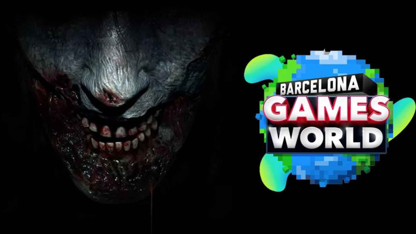 Zombi de 'Resident Evil 2' y logotipo de Barcelona Games World / CAPCOM - BGW