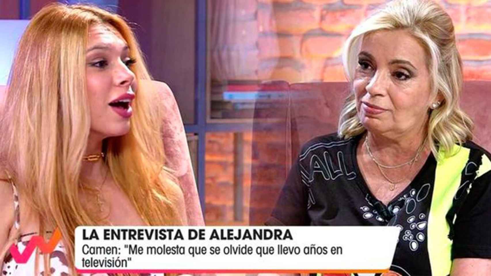 Alejandra Rubio y Carmen Borrego en 'Viva la vida' / MEDIASET